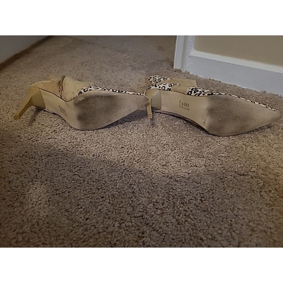 Michael antonio SUEDE  animal hair leopard print women's booties boots 8 - Picture 3 of 7